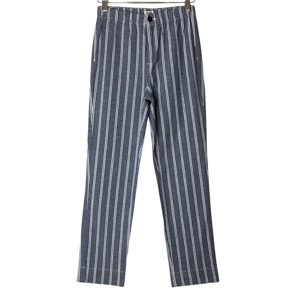 Brandy Melville Blue & White Striped Tilden Pant - Picture 1 of 12